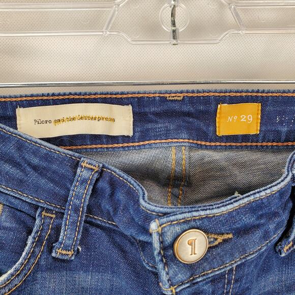 Pilcro and the letterpress Y2K Jeans Size 29 Low Rise Skinny Retro Basic Denim - Picture 4 of 10